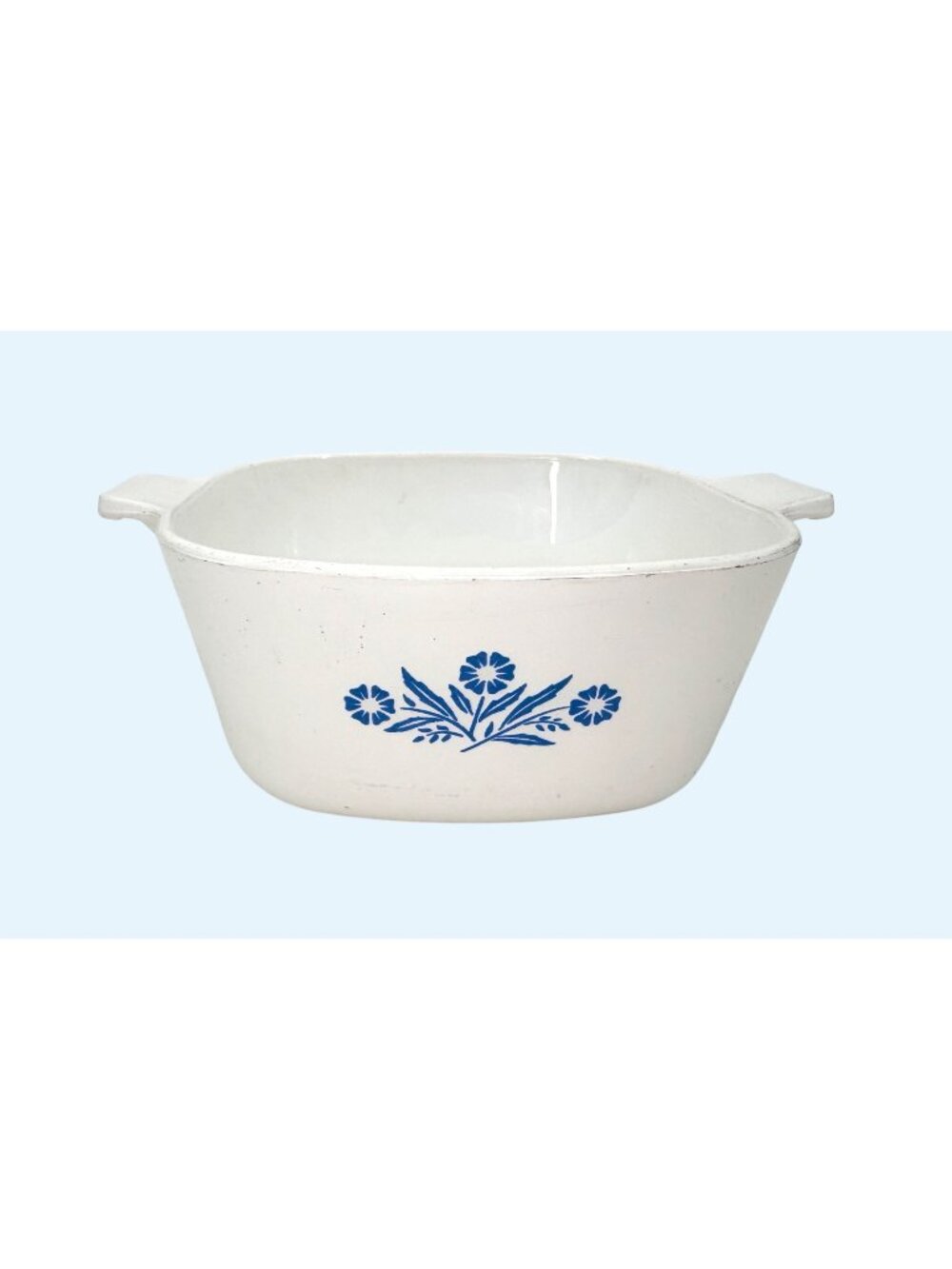 Corning Ware 1.5 Qt Blue Cornflower Casserole Dish Vintage Cookware